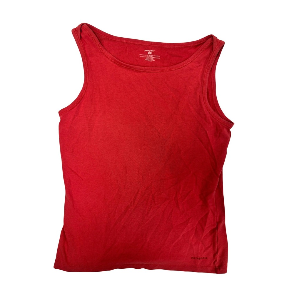 Patagonia Womens Red Vitaliti Scoop‎ Neck Tank Top Style